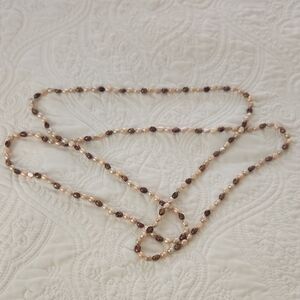 Elegant Brown Beaded Necklace